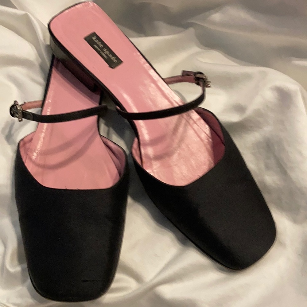 kate spade Peau De Soie Evening Mules GUC Size 8.5